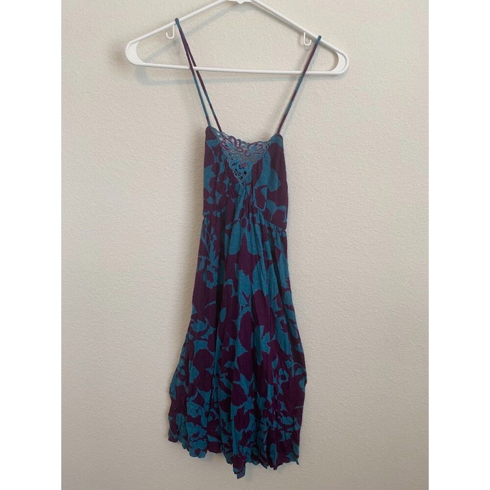 Free People Floral Spaghetti Dress